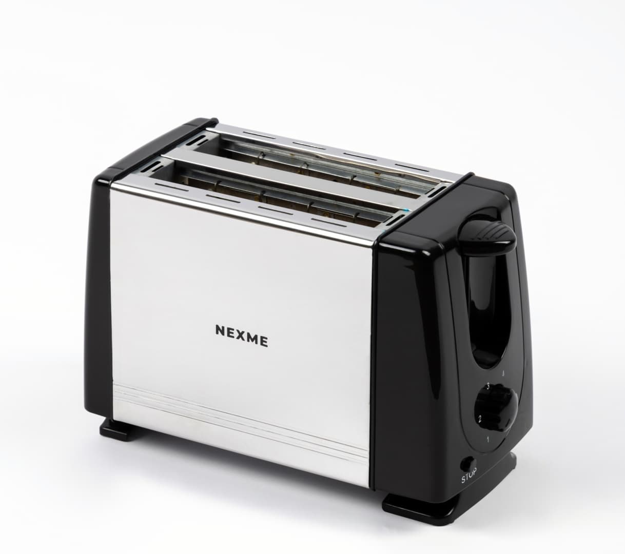 Тостер NEXME QLT-228B стальной